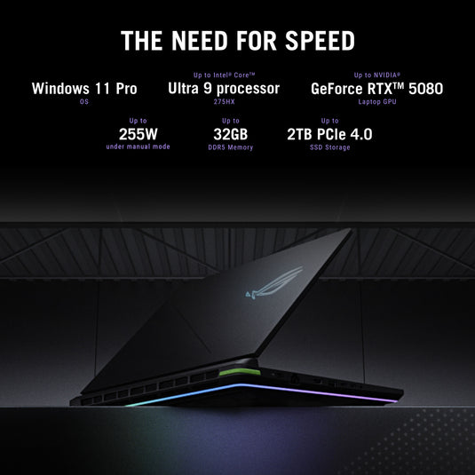 Asus rog strix g18 g815lp-s9164w 18 gaming laptop (donkergrijs | ultra 9 275hx | rtx 5070 | 32 gb | 1 tb ssd)