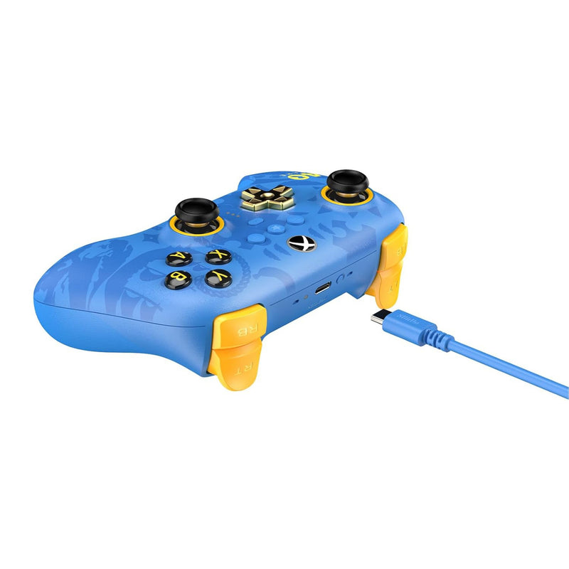 Afbeelding laden in galerijviewer, 8bitdo ultimate 3-mode controller for xbox - rare 40th anniversary edition (blauw goud, xbox series x|s, xbox one, pc, bluetooth usb-c 2.4 ghz )
