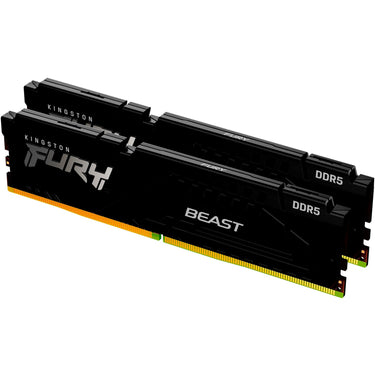 Kingston fury beast 16 gb ddr5-6000 (2x 8 gb) werkgeheugen (zwart, kf560c30bbek2-16, xmp 3.0, expo 1.1)