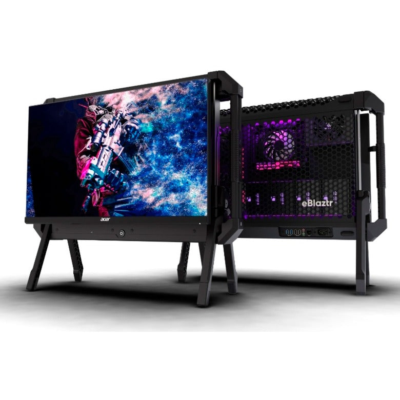 Afbeelding laden in galerijviewer, Eblaztr pc-case desktop behuizing (zwart (mat))
