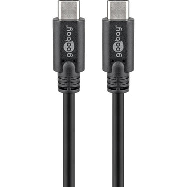 Goobay sync charge super speed usb-c kabel (zwart, 1,5 meter)
