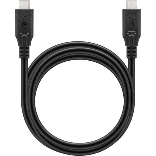 Goobay usb-c 4.0 > usb-c kabel (zwart, 1 meter)