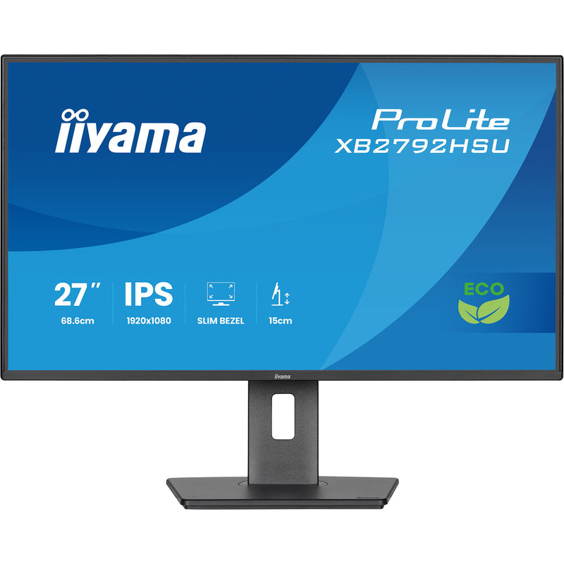 Load image into Gallery viewer, Iiyama prolite xb2792hsu-b1 27 monitor (zwart (mat), hdmi, displayport, 2x usb-a, usb-b, 120 hz)
