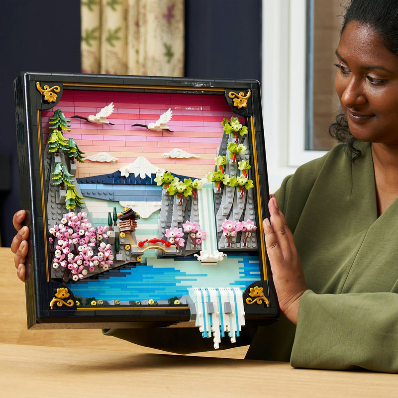 Afbeelding laden in galerijviewer, Lego art - landschap met japanse kersenbloesems constructiespeelgoed (31218)
