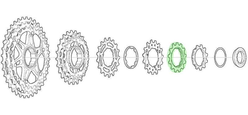 Load image into Gallery viewer, Shimano sprocket 13t for cs-m771-10 bj bk
