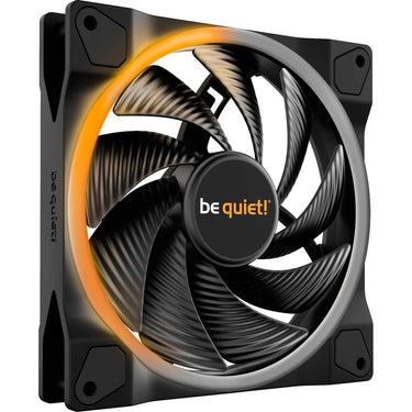 Be quiet! light wings pwm high-speed rgb case fan (zwart, 140 x 140 x 25 mm)