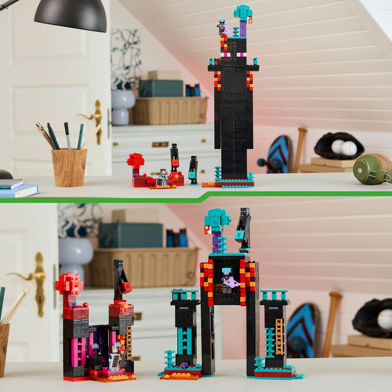 Load image into Gallery viewer, Lego minecraft 21279 de enderman toren
