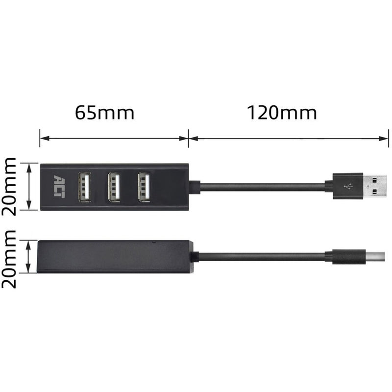 Load image into Gallery viewer, Act connectivity usb hub mini 4 port usb-hub (zwart)
