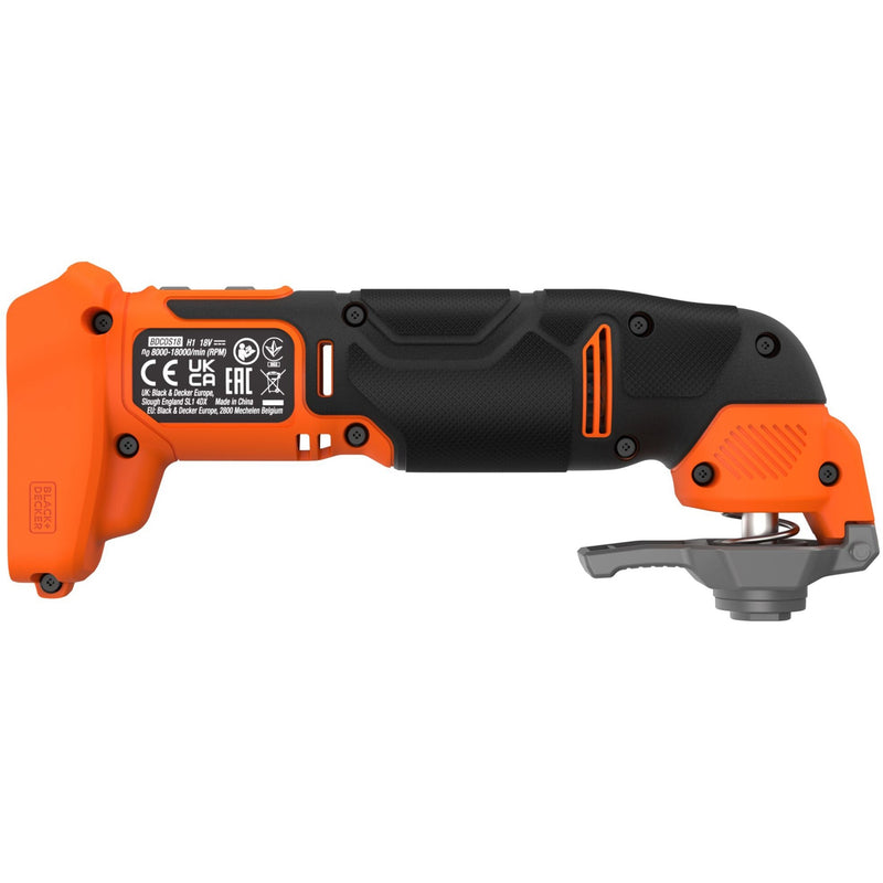 Load image into Gallery viewer, Black+decker bdcos18n-xj 18v oscillerende multitool multifunctioneel gereedschap (oranje zwart, accu en oplader niet inbegrepen)
