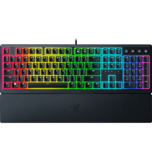 Razer ornata v3 low profile rgb mechanisch gaming toetsenbord (zwart, us lay-out (qwerty), hybrid-mecha-membrane, 100%, rgb leds, abs)