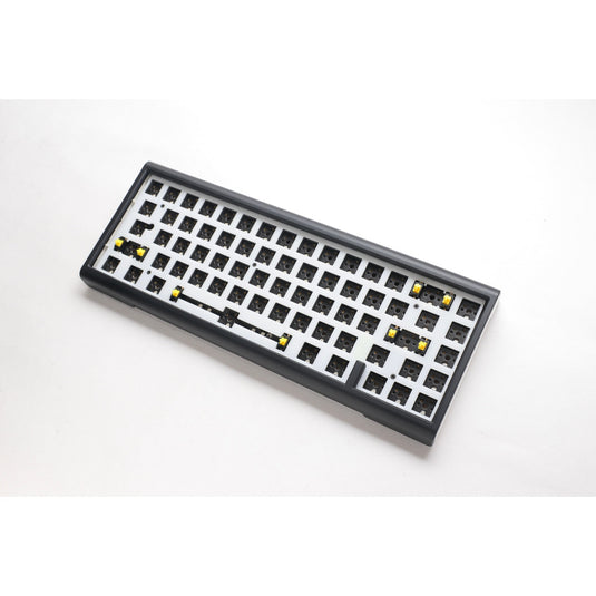 Ducky projectd tinker 65 met qmk via, toetsenbord (zwart wit, us lay-out, barebone. rgb led, hot-swappable, gasket mount, 65%)