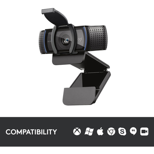 Logitech c920s pro hd webcam (zwart)