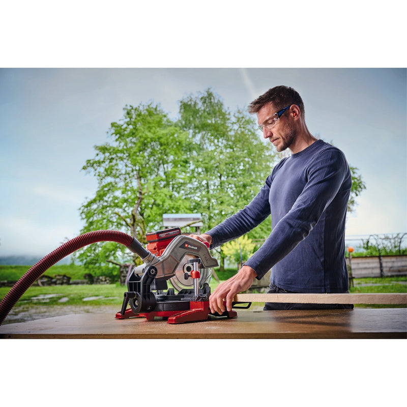 Load image into Gallery viewer, Einhell te-ms 18 8 li-solo accu afkort- verstekzaag afkort- en verstekzaag (rood, accu en oplader niet inbegrepen)
