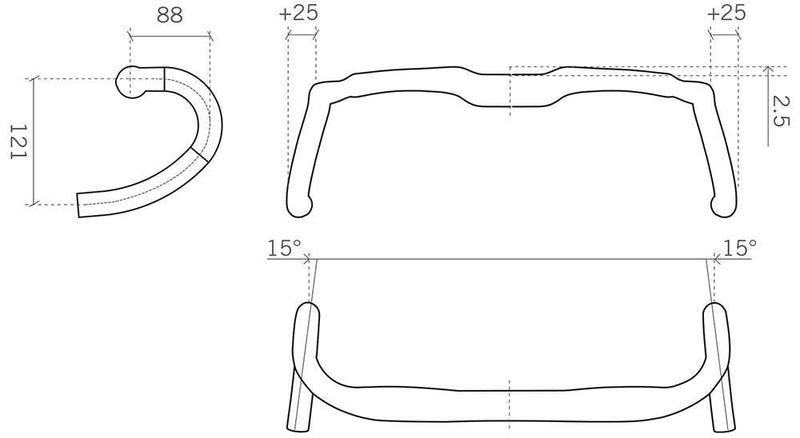 Load image into Gallery viewer, Fsa agx a-wing pro gravel handlebar
