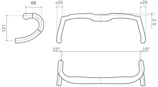 Fsa agx a-wing pro gravel handlebar