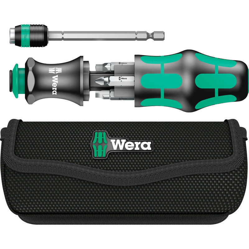 Load image into Gallery viewer, Wera kraftform kompakt 26 met etui, 7‑delig bitset (zwart groen)
