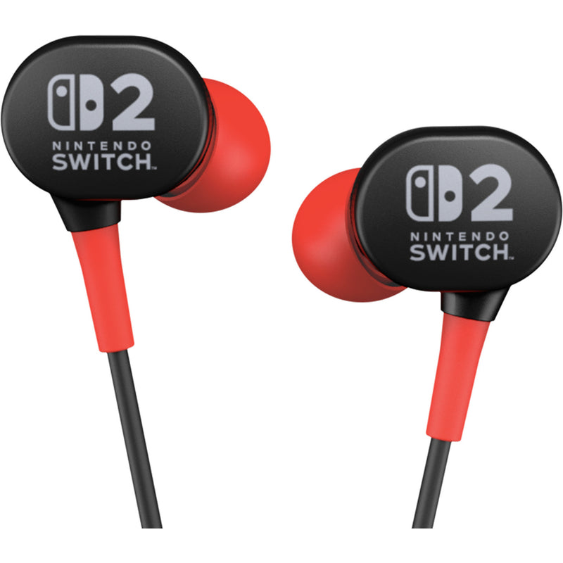 Load image into Gallery viewer, Powera bedrade oordopjes voor nintendo switch 2 in-ear (zwart rood, nintendo switch 2, nintendo switch, nintendo switch - oled model, nintendo switch lite)
