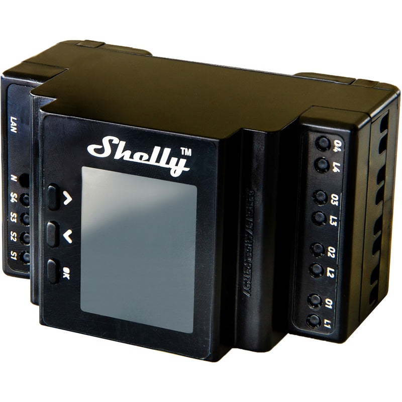Load image into Gallery viewer, Shelly pro 4pm relais (4-kanaals, wifi, lan, bluetooth)
