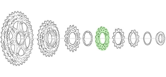 Shimano sprocket 15t for cs-m771-10 bj bk