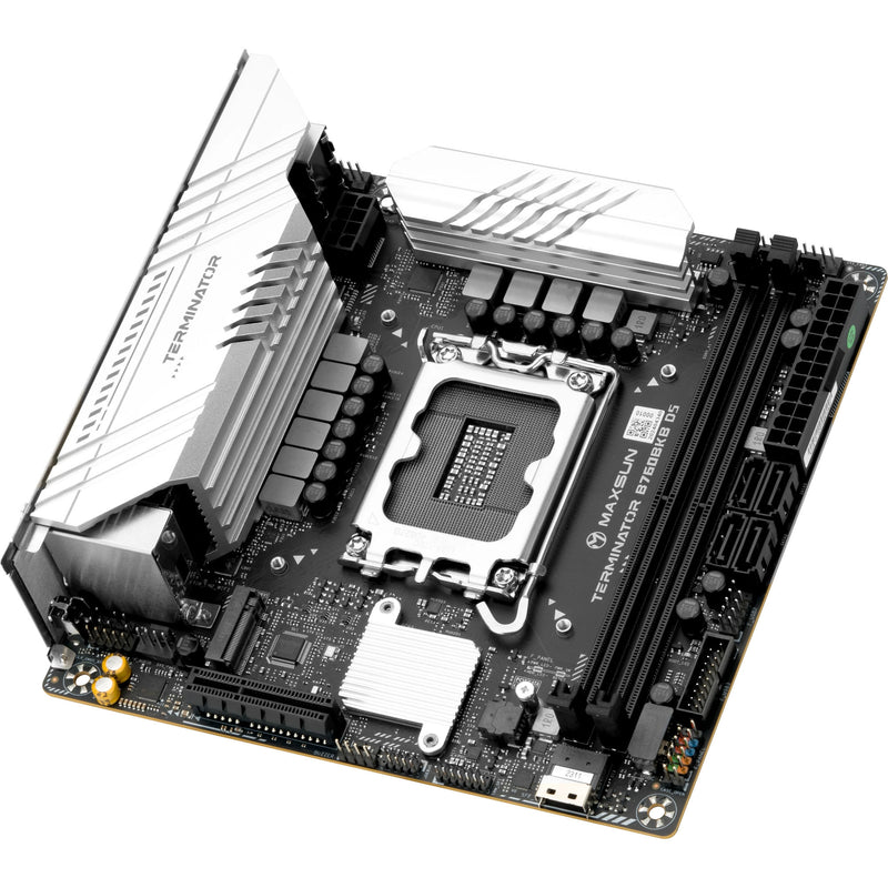 Afbeelding laden in galerijviewer, Maxsun ms-terminator b760bkb d5 wifi socket 1700 moederbord (zwart, raid, 2.5 gb-lan, wlan, bt, sound, µatx)
