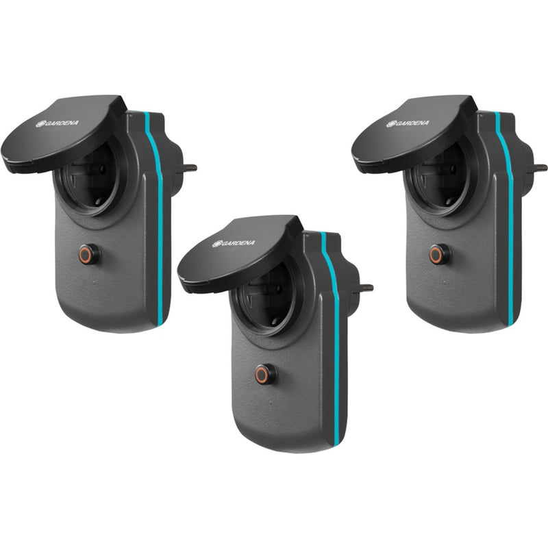 Load image into Gallery viewer, Gardena smart power adapter set wandcontactdoos (zwart, 19096-20, 3 stuks)
