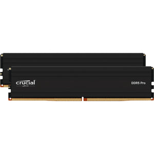 Crucial 64 gb ddr4-3200 (2x 32 gb) dual-kit werkgeheugen (zwart, cp2k32g4dfra32a, pro, xmp 2.0 )