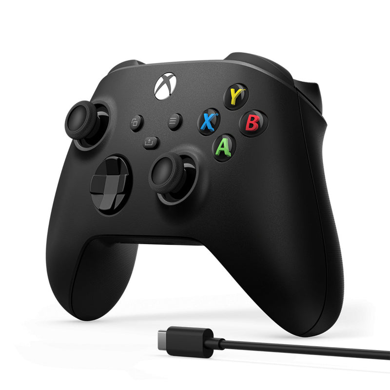 Load image into Gallery viewer, Microsoft xbox wireless controller + usb-c kabel (zwart, incl. usb-c-kabel | pc, xbox one, xbox series x, xbox series s)

