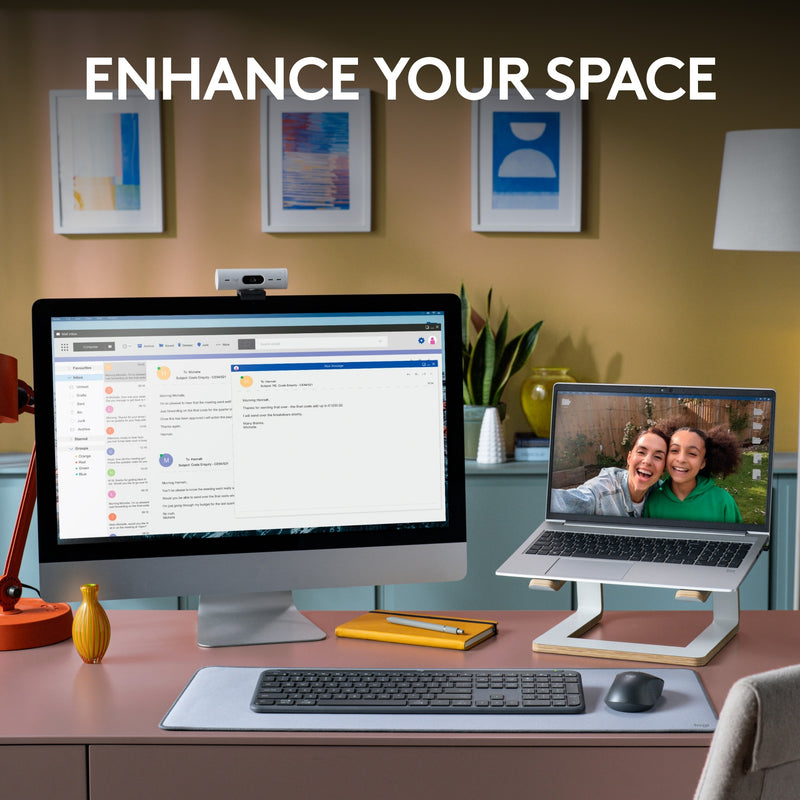 Load image into Gallery viewer, Logitech mk950 signature slim draadloze desktopset (grafiet, us-international lay-out (qwerty), 400 - 4000 dpi)

