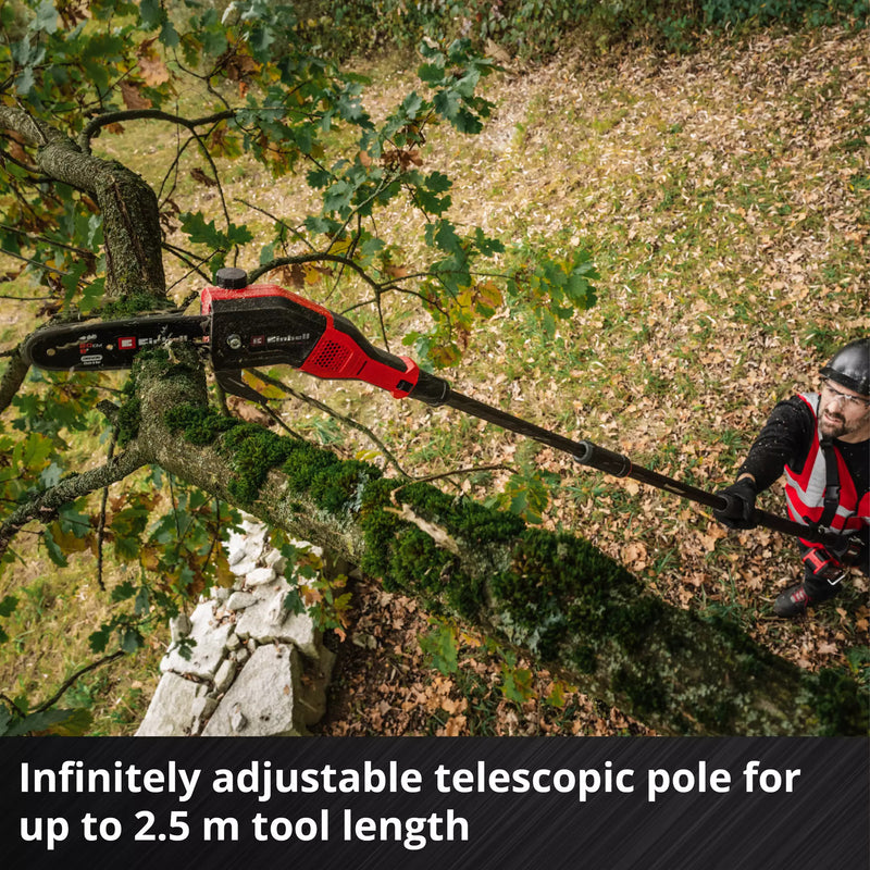 Load image into Gallery viewer, Einhell professional accu telescopische kettingzaag gp-lc 18 20 li t bl-solo (rood zwart, accu en oplader niet inbegrepen)
