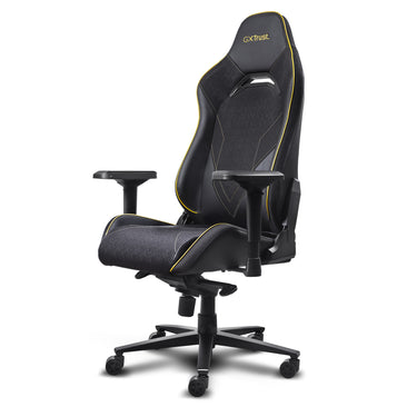 Trust gxt 721 ruya pro premium comfortabele gaming stoel (zwart geel)