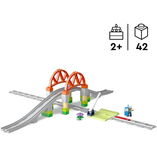 Lego duplo town 10426 treinbrug en rails uitbreidingsset