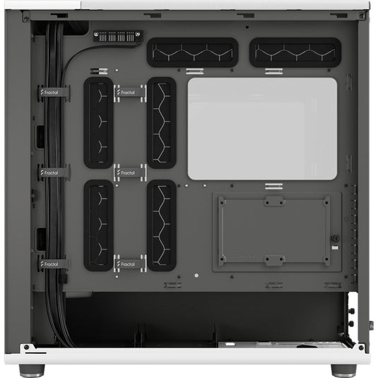 Fractal design north xl midi tower behuizing (wit houtkleur | 2x usb-a | 1x usb-c | tempered glass)