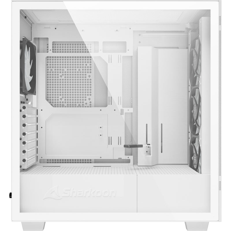 Load image into Gallery viewer, Sharkoon rebel c50 white rgb midi tower behuizing (wit | 2x usb-a | 1x usb-c | rgb | tempered glass)

