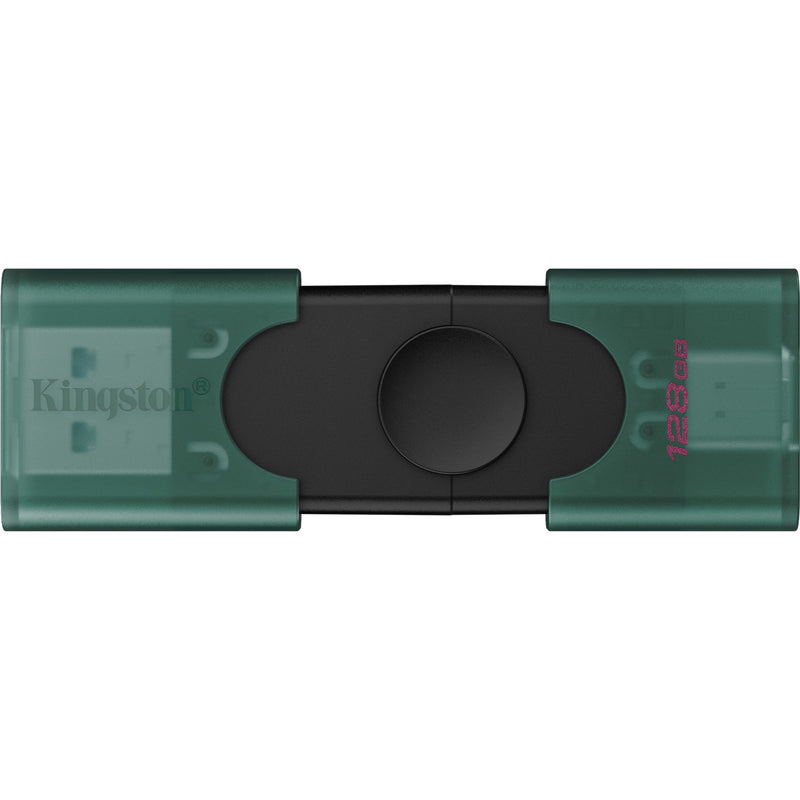 Load image into Gallery viewer, Kingston datatraveler duo 128 gb usb-stick (groen zwart, dtdeg2 128gb)
