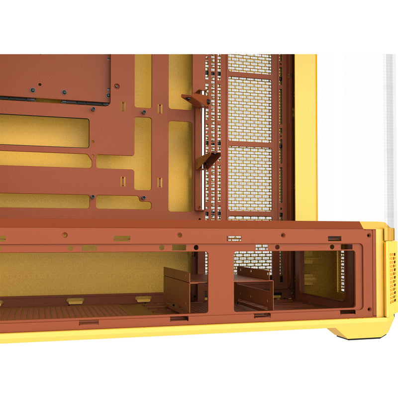 Load image into Gallery viewer, Thermaltake view 600 tg butter caramel big tower behuizing (geel | 2x usb-a | 1x usb-c | tempered glass)
