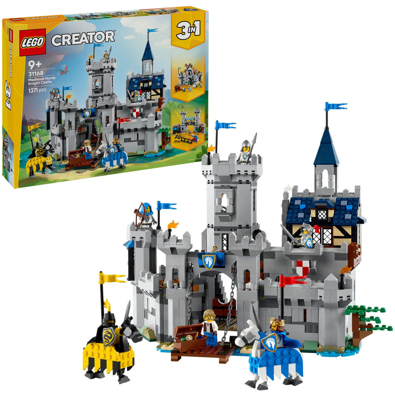 Load image into Gallery viewer, Lego ® creator 3in1 middeleeuws kasteel met ridders te paard - 31168
