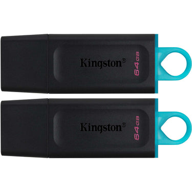 Usb-stick kingston datatraveler exodia 64 gb turkoois, zwart