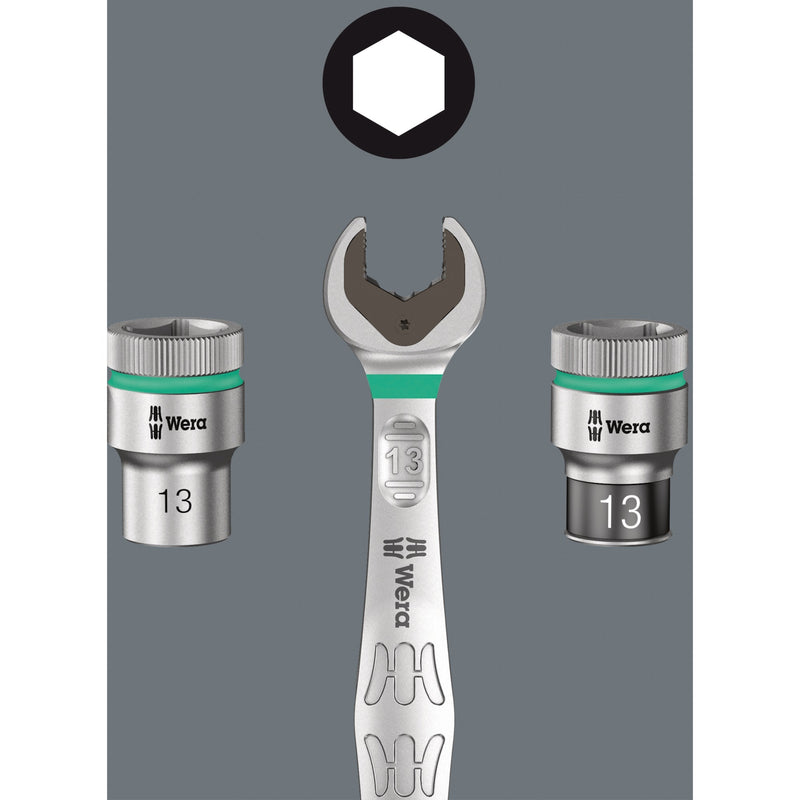 Load image into Gallery viewer, Wera 8100 sa 11 zyklop metal-ratelset, 28‑delig gereedschapsset (omschakelpal, 1 4 -aandrijving)
