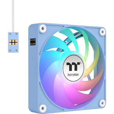 Thermaltake ct120 ex argb sync pc cooling fan hydrangea blue (3-fan pack) case fans (lichtblauw, 3 stuks, 120 x 120 x 25 mm, pwm)