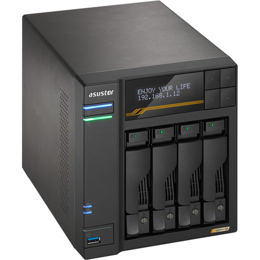 Asustor lockerstor 4 as6804t nas (zwart)