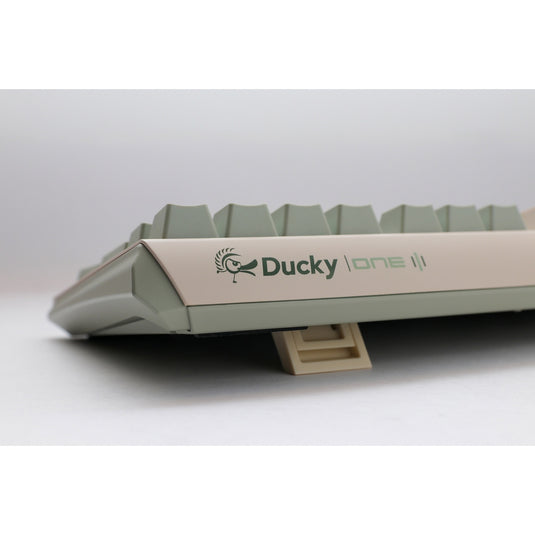 Ducky one 3 matcha tkl, toetsenbord (crème groen, us lay-out, cherry mx blue, pbt double shot, hot swap)