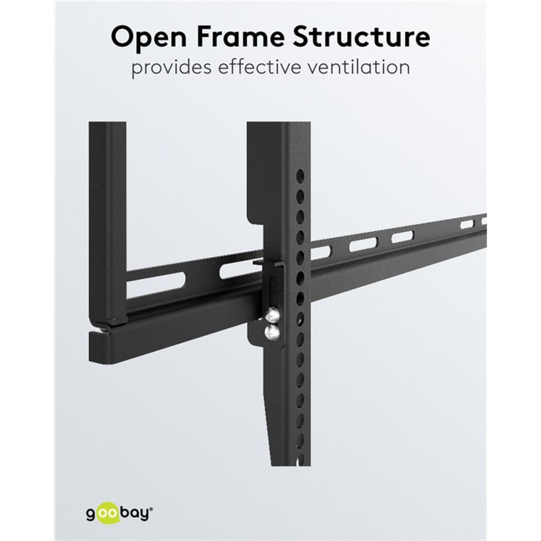 Load image into Gallery viewer, Goobay tv wall mount fixed 43 - 100 inch (109 - 254 cm), max. 70 kg wandmontage (zwart)
