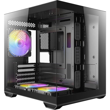 Antec cx60m argb mini tower behuizing (zwart | 3x usb-a | rgb | tempered glass)