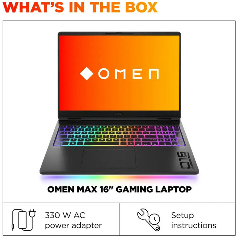 Load image into Gallery viewer, Hp omen max 16-ah0370nd 16 gaming laptop (zwart | core ultra 7 255hx | rtx 5070 ti | 32 gb | 2 tb ssd)
