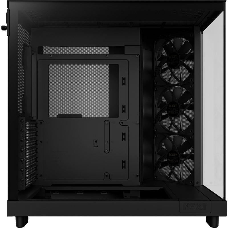 Load image into Gallery viewer, Nzxt h6 flow midi tower behuizing (zwart | 2x usb-a | 1x usb-c | tempered glass)
