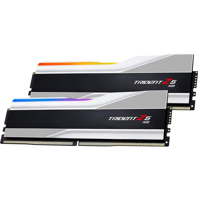 Load image into Gallery viewer, G.skill trident z5 rgb 32 gb ddr5-6400 (2x 16 gb) werkgeheugen (zilver, f5-6400j3239g16gx2-tz5rs, xmp 3.0)
