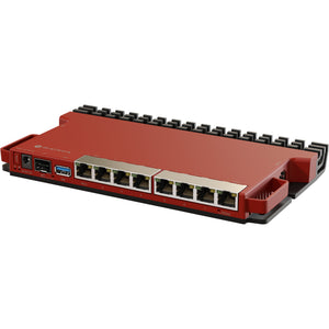 Mikrotik l009uigs-rm router (donkerrood, qualcomm ipq-5018 cpu, poe, sfp)