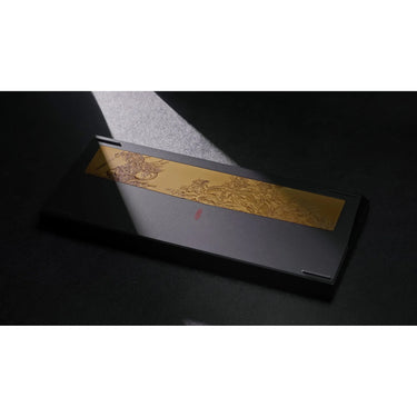 Keychron black myth wukong wireless mechanical keyboard deluxe edition (zwart, us lay-out (qwerty), ttc gold pink, 75%, rgb leds, non-shine-through pbt, hot swap, usb-c | 2.4 ghz | bluetooth 5.1)