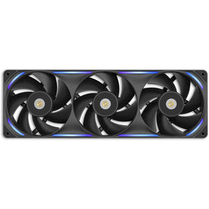Nzxt f360x rgb case fans (zwart, 3 stuks, 360 x 120 x 30 mm, pwm)