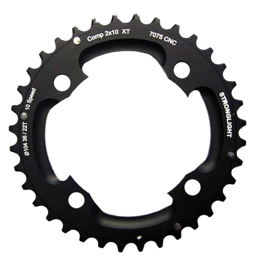 Stronglight chainring for shimano 2x10-speed xt 785
